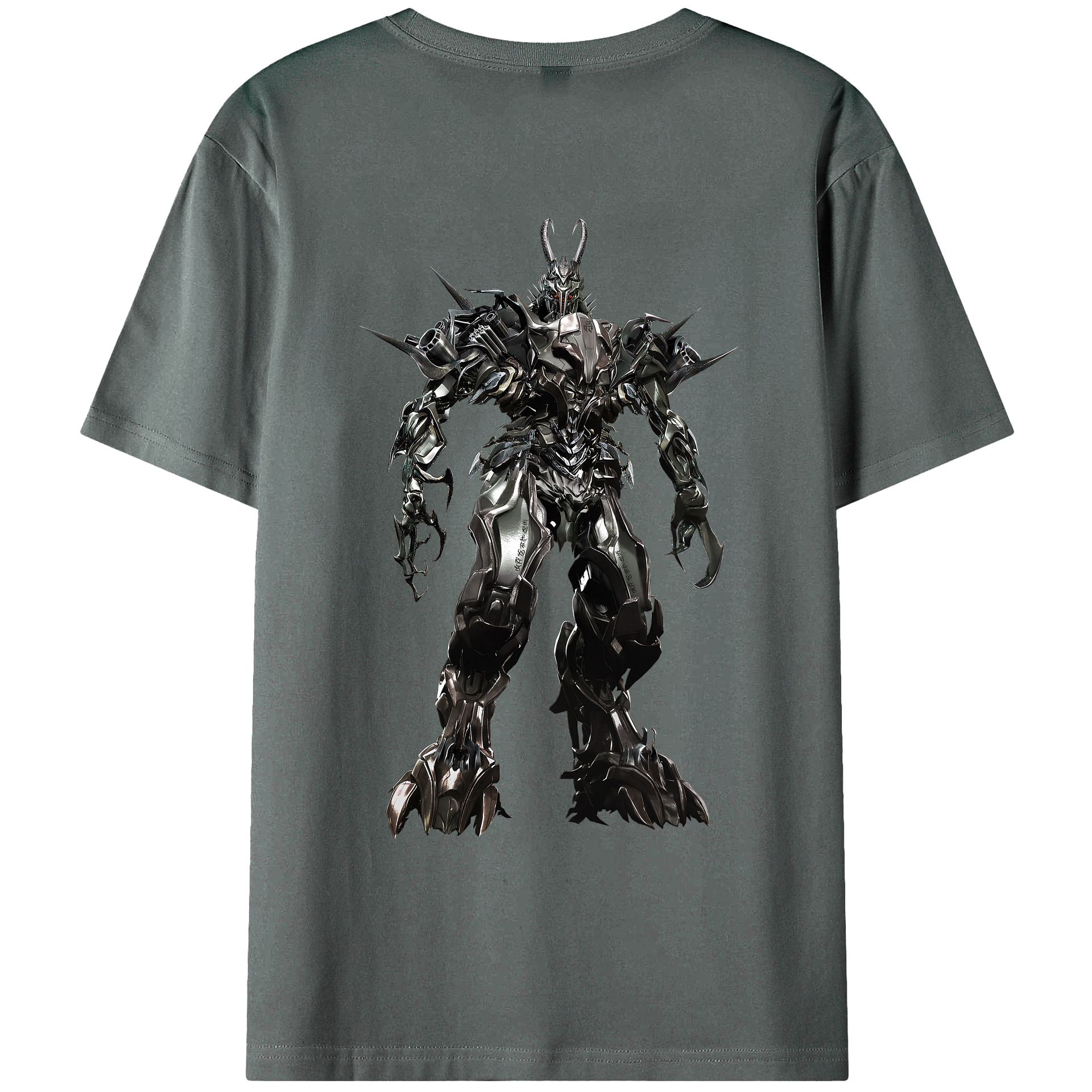 （画像用） Transformers トランスフォーマー 綿100％ メンズ半袖Tシャツ（バックプリント） 通気性